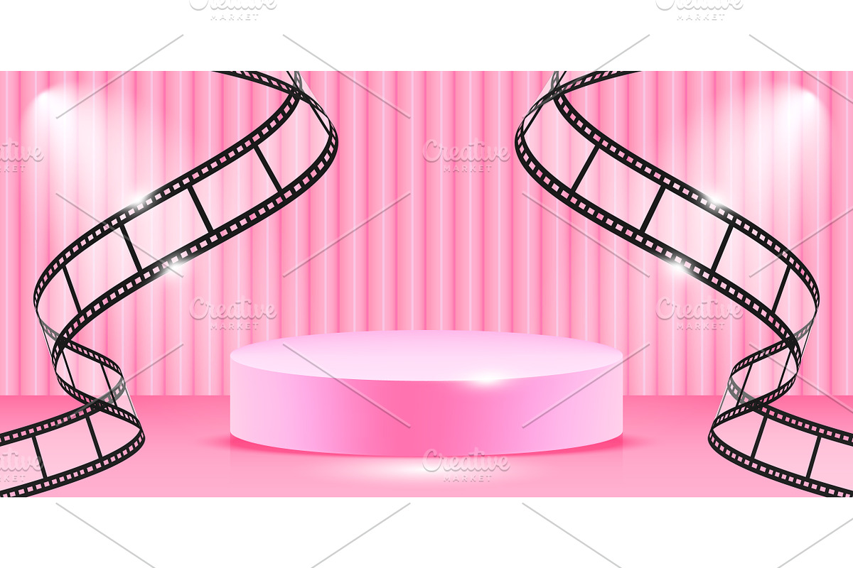 Film Frame with Pink Podium, a Decorative Illustration by PsychocheArt (Photo 3 of 3)