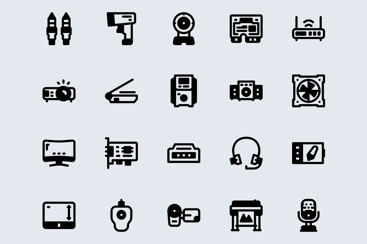 Computer Component Icon Solid Line, a Solid Icon by TRDesignCreativeStud (Photo 3 of 4)