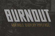 Burnout, a Sans Serif Font by Chad Palmer Designs (Thumbnail 1 of 7)