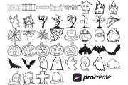 Halloween Elements Set 9, a Brush Add-On by Disasterology Ink (Thumbnail 4 of 10)