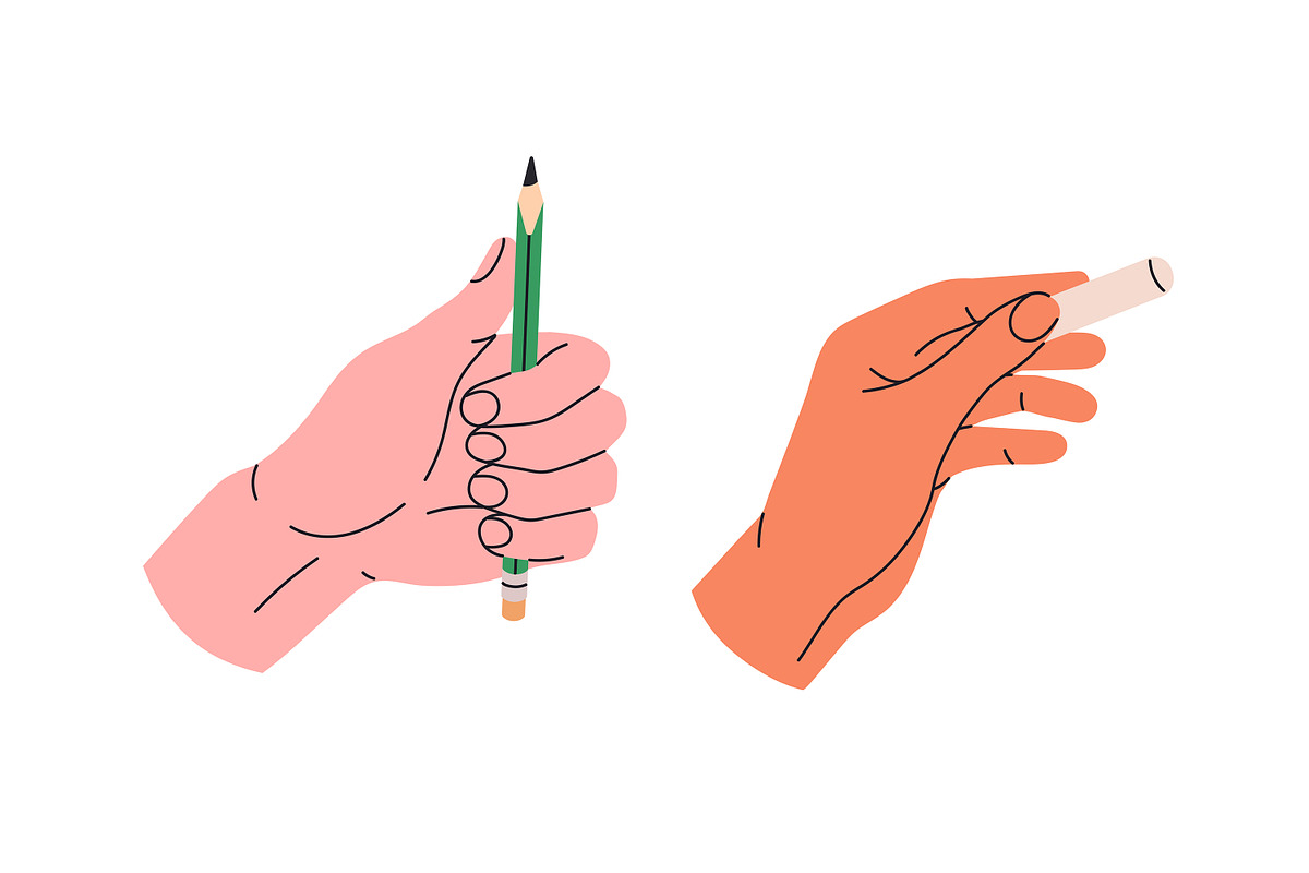 Artist, painter hands with art tools, a Person Illustration by PaperTrident (Photo 2 of 8)