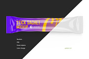 Stick Sachet Mockup. Coffee 3in1, a Packaging Mockup by easymock (Thumbnail 1 of 8)