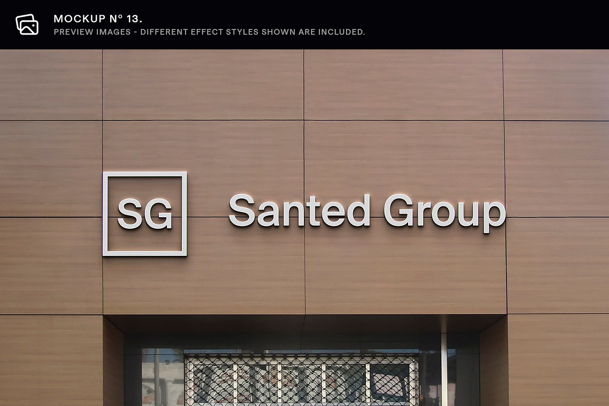 30 Signs & Facade Logo Mockups - V3, an Advertising Mockup by Asylab (Photo 20 of 38)