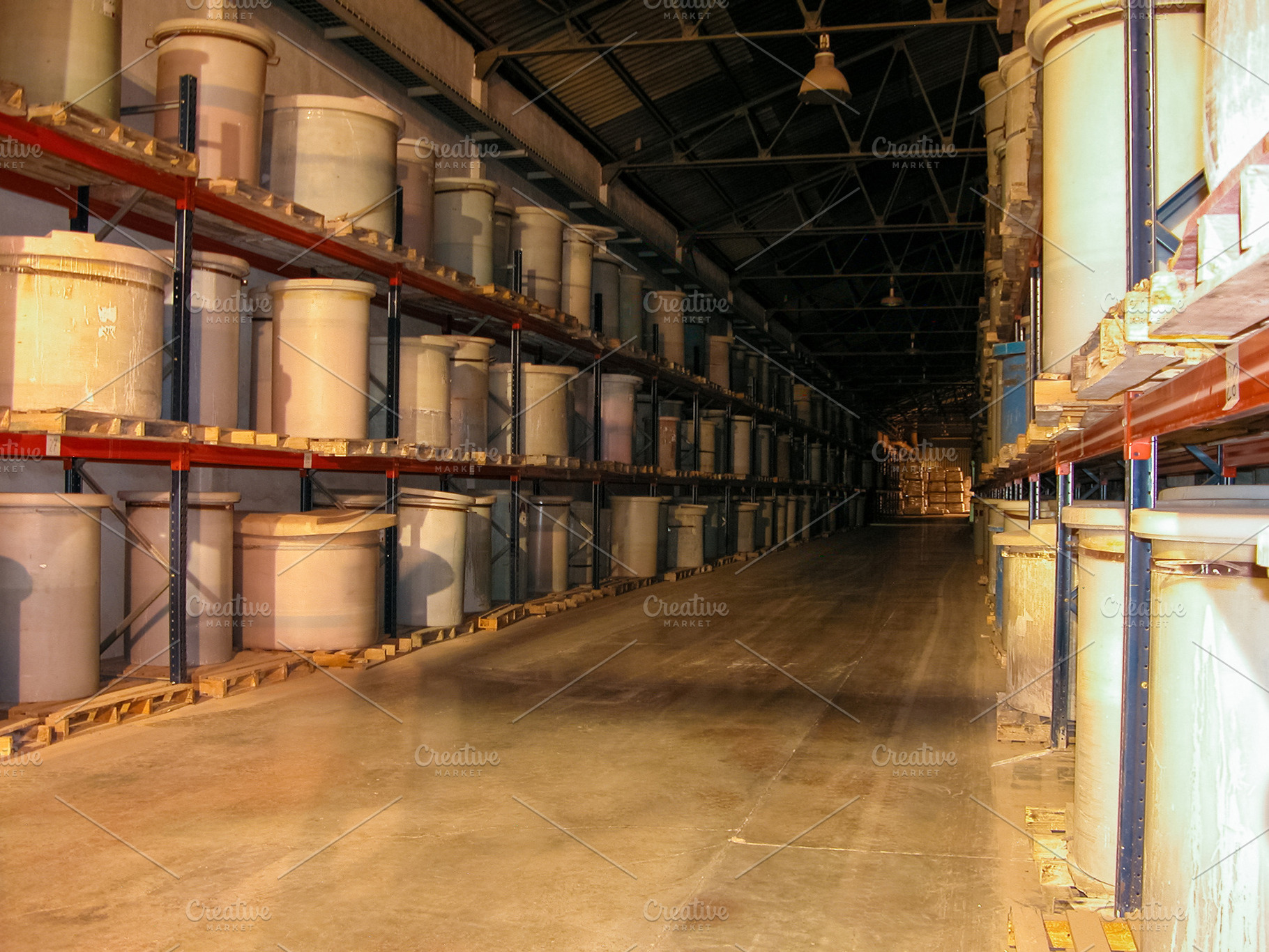 Industrial Warehouse with Large Storage Containers, an Industrial Photo by Davizro's Market