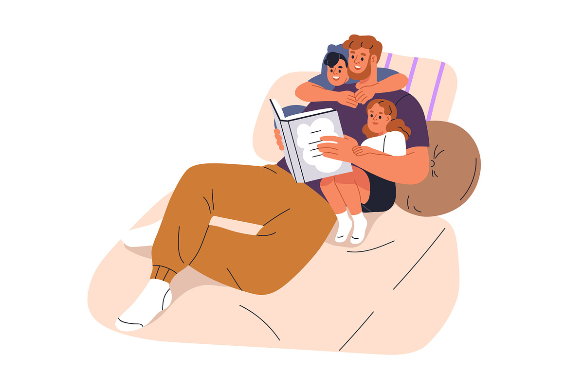Fathers spend time with children set, a Person Illustration by Good Studio (Photo 3 of 10)