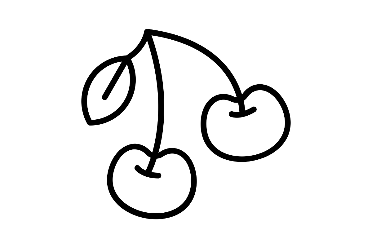 Cherries Line Icon, an Icon by Pexelpy (Photo 2 of 2)