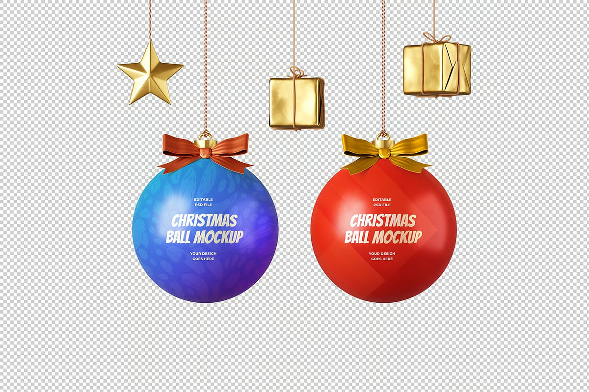 Christmas Ball Mockup, a Product Mockup by zpackcreative (Photo 4 of 4)