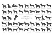 Gun Dogs (Hunting Dogs) Silhouettes, an Animal Illustration by pet design shop (Thumbnail 5 of 13)