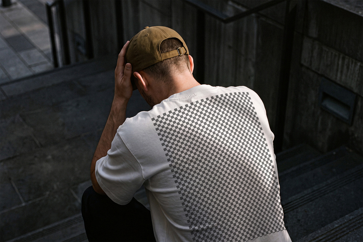 Oversized T-shirt Back Mockup, a Shirt Mockup by Designer Dude (Photo 2 of 2)