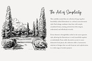 105 line art French Chateau clip art, a Seasonal Illustration by Poppy Lane Studio (Thumbnail 7 of 13)