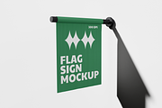 Flag Sign Mockup, an Advertising Mockup by DSNA Mockup (Thumbnail 2 of 5)