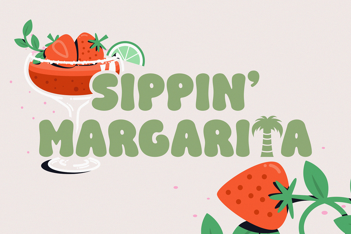 Tropical Vibes - Display Retro Font, a Sans Serif Font by Flawless And Co (Photo 6 of 9)
