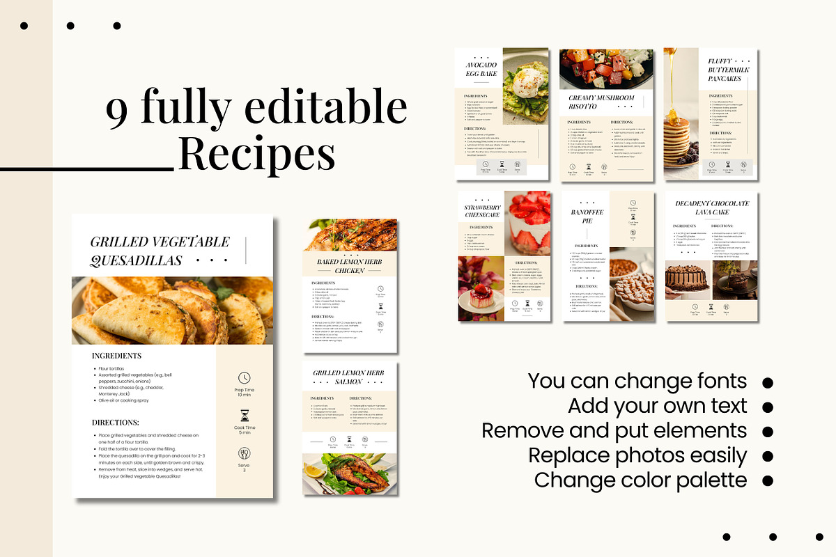 26 Pages Cookbook Canva Template, a Design Template by TemplateCastleStore (Photo 5 of 12)