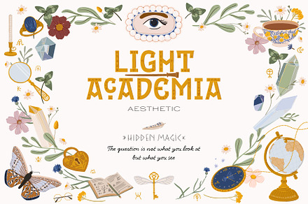 Botany Light Witch Mystery Academia, an Illustration by Ruslana Lubenets