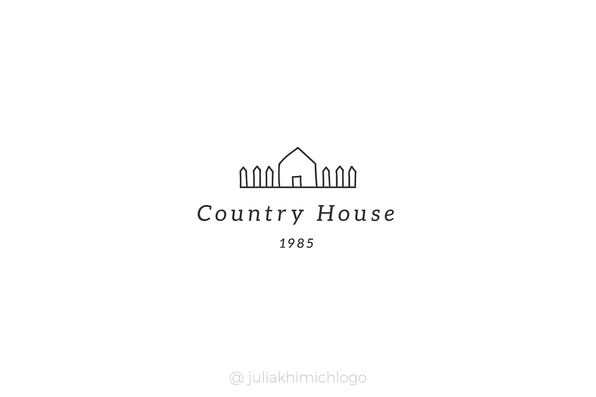 Logo Pack Volume 13. Cottage Rentals, a Branding & Logo Template by Mint Air Studio (Photo 4 of 21)