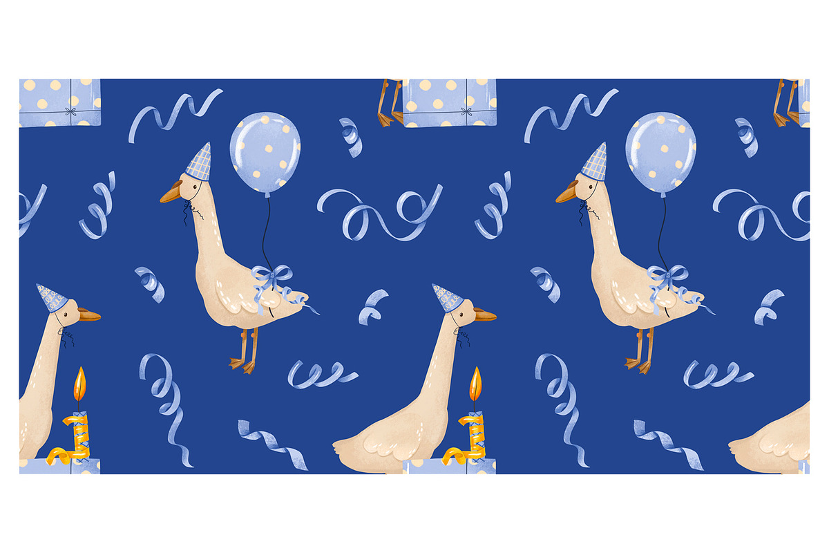 Blue Goose Celebration Collection, an Animal Illustration by the_myro (Photo 9 of 14)