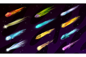 Space Comets, Asteroids, Meteors