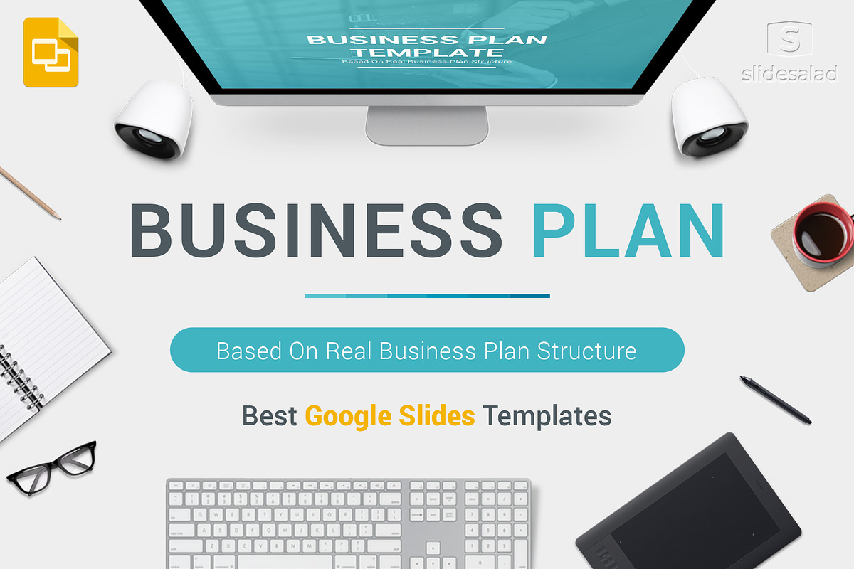Business Plan Google Slides Template, a Presentation Template by SlideSalad (Photo 1 of 35)