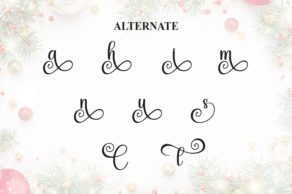 Christmas | Script Font, a Handwritten Font by Scratchones (Photo 8 of 9)