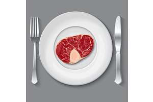 Fresh vector meat, an Object Illustration by piter.goskov