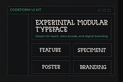 Codeform – Experimental Modular, a Slab Serif Font by Lettramina Studio (Thumbnail 8 of 11)