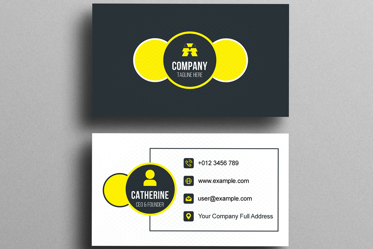 Business Card Template Layout, a Business Card Template by MightyDesign (Photo 3 of 6)