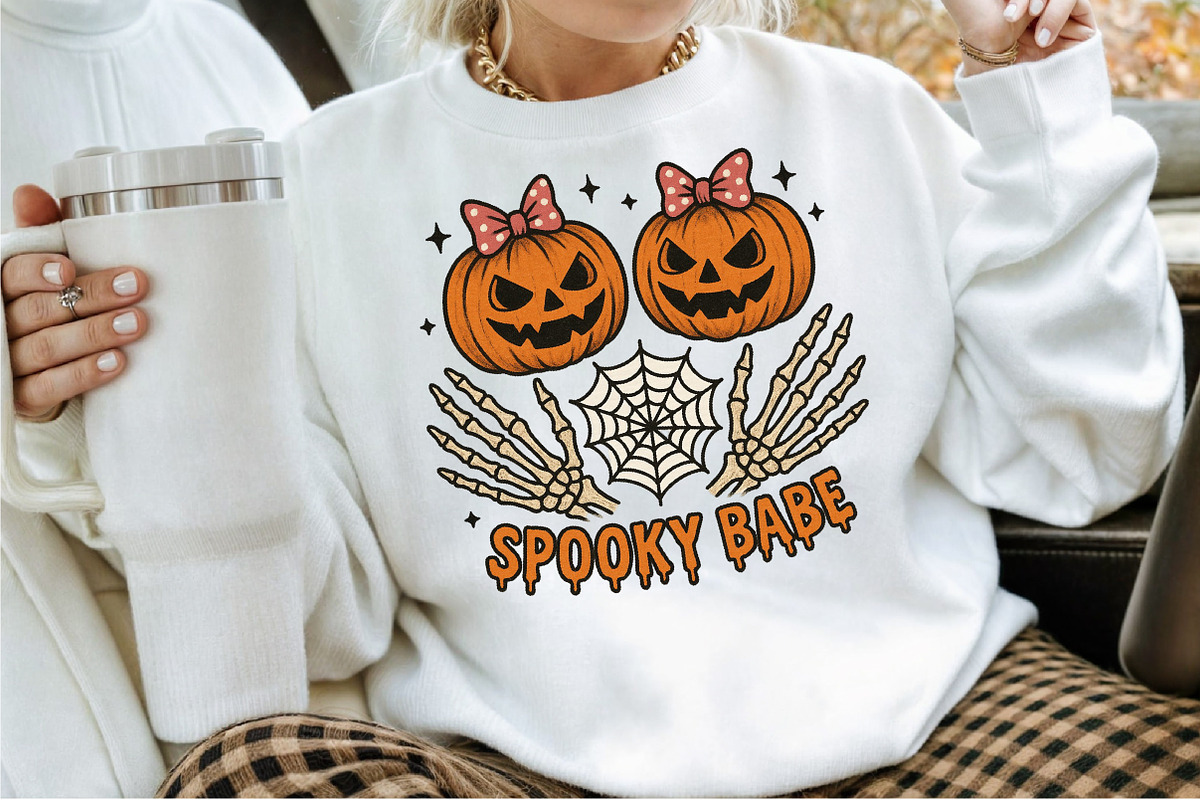 Spooky Babe Png, Skeleton Halloween, an Illustration by Sublimation Artist (Photo 2 of 9)