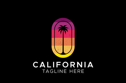 California Palm Beach Logo Design