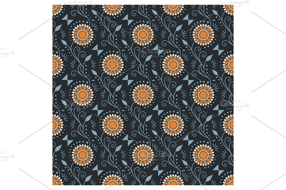 Stylized Floral Pattern, a Pattern Graphic by Creative Backgrounds