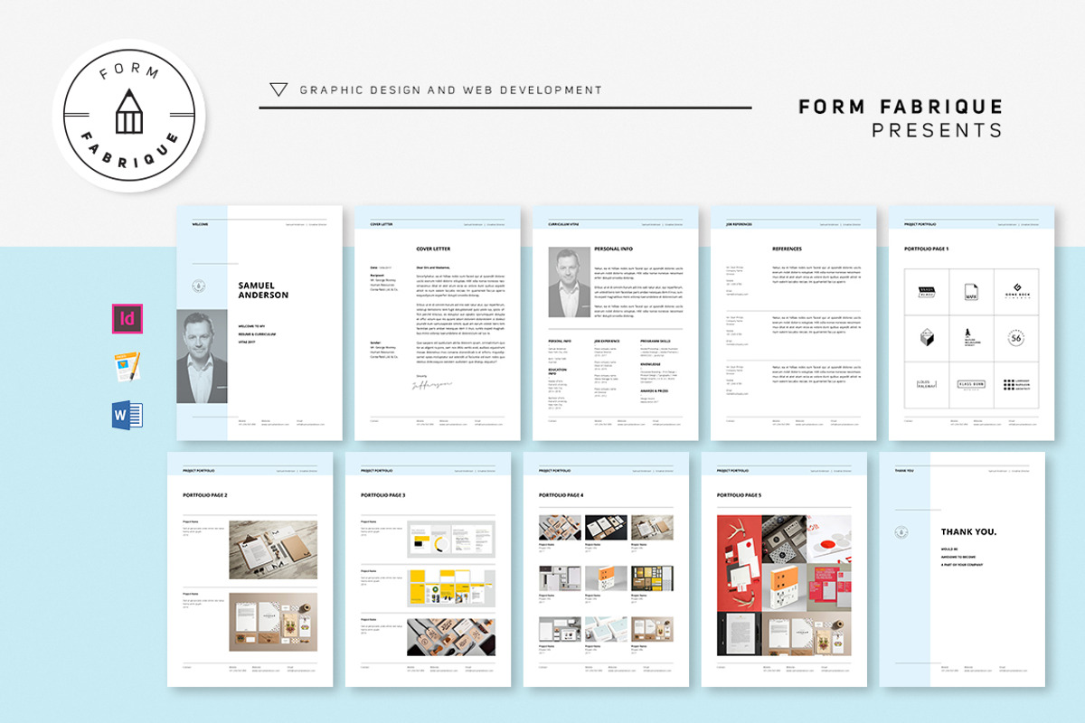 Resume/CV, a Resume Template by Form Fabrique (Photo 1 of 14)