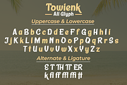 Towienk | Summer San Serif Display, a Sans Serif Font by twinstd (Thumbnail 8 of 10)
