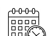 42 Daily Planning Icon Set, an Outline Icon by adenpinkstore (Thumbnail 9 of 14)
