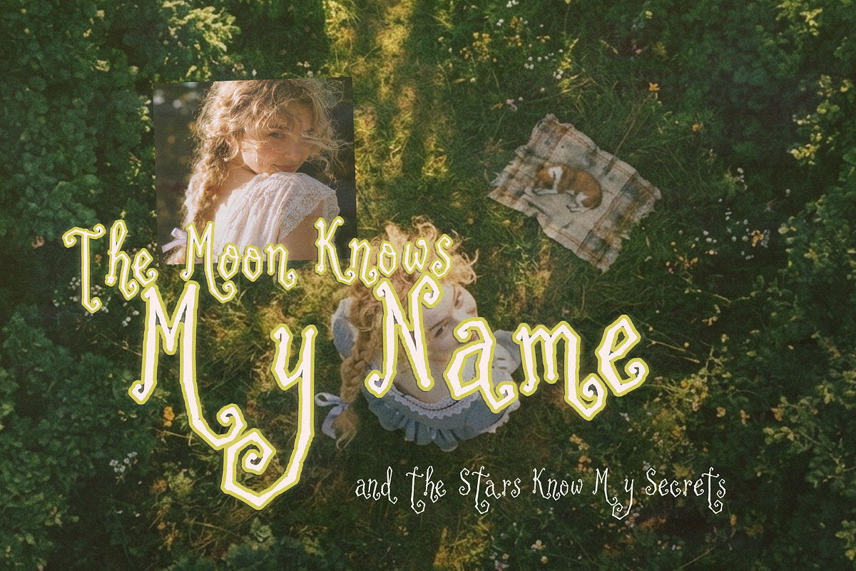 Moonspindle - Whimsy Font, a Handwritten Font by Lilithcollageart (Photo 7 of 14)
