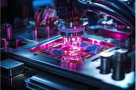 Process of laser manufacturing high, an Industrial Photo by Neirfy