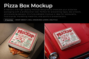 Pizza Box Mockup, a Packaging Mockup by Pitchlook.Studio