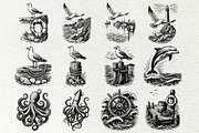 Nautical Engraving SVG Graphics, an Object Illustration by DENIDigitalArtSudio (Thumbnail 4 of 6)