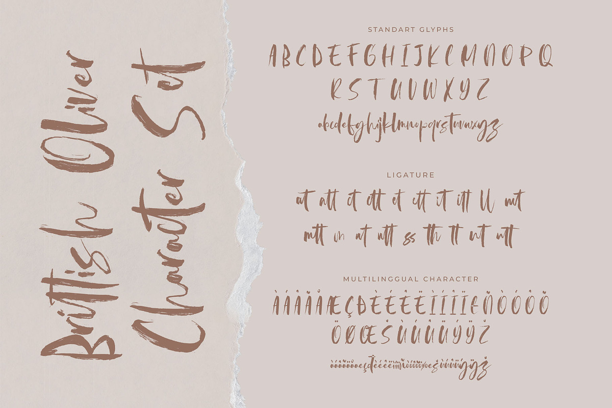 Brittish Oliver Handwritten Script, a Handwritten Font by RantautypeStudio (Photo 17 of 17)