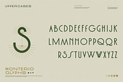 Monterio - Modern Art Deco Typeface, a Sans Serif Font by CCS Type (Thumbnail 22 of 29)