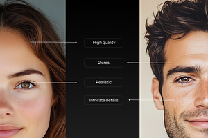 Realistic Diverse Portraits Pack, a Graphic by neueworld