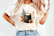 Beige & Black Autumn Clipart, an Illustration by Watercolor design (Thumbnail 3 of 5)