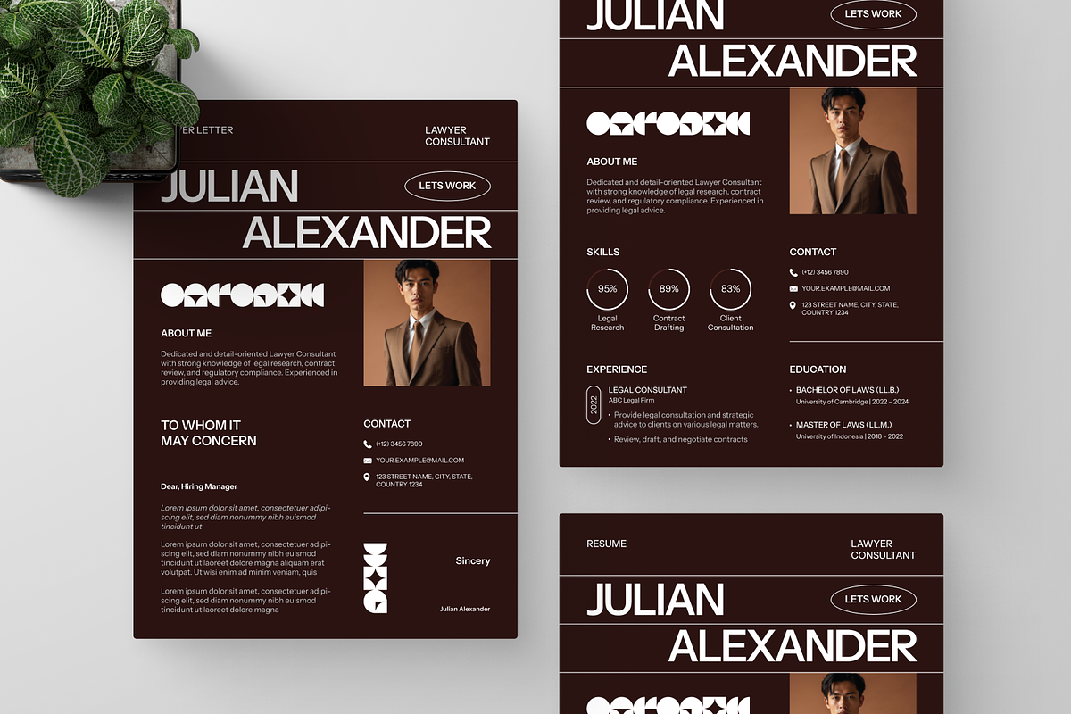 Lawyer Consultant CV Resume, a Resume Template by Annora Studio (Photo 4 of 6)