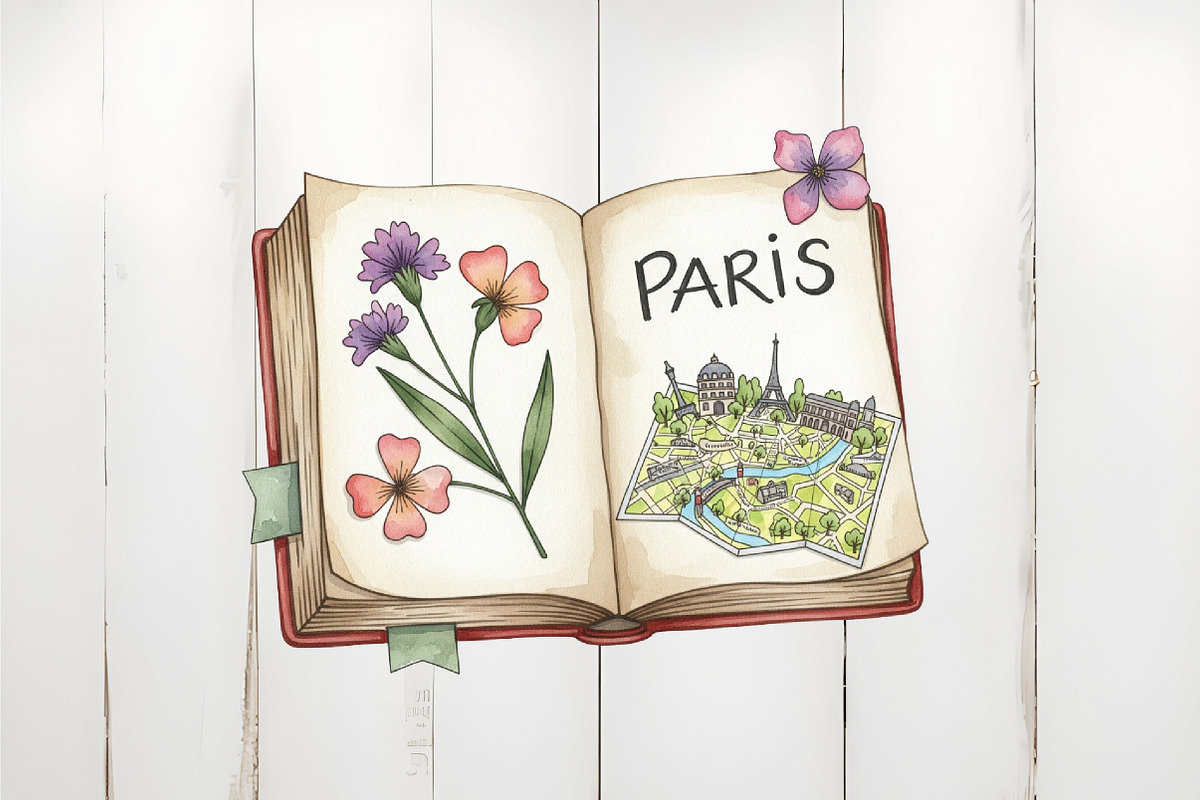 Parisian Summer Clipart, an Illustration by Watercolor design (Photo 2 of 6)