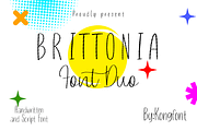 Brittonia Font Duo-HandwrittenScript, a Script Font by overlaytemplates (Thumbnail 1 of 5)