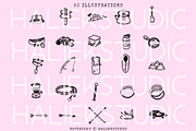 Camping Girly Procreate Brushes Set, a Brush Add-On by HalieKStudio (Thumbnail 3 of 10)