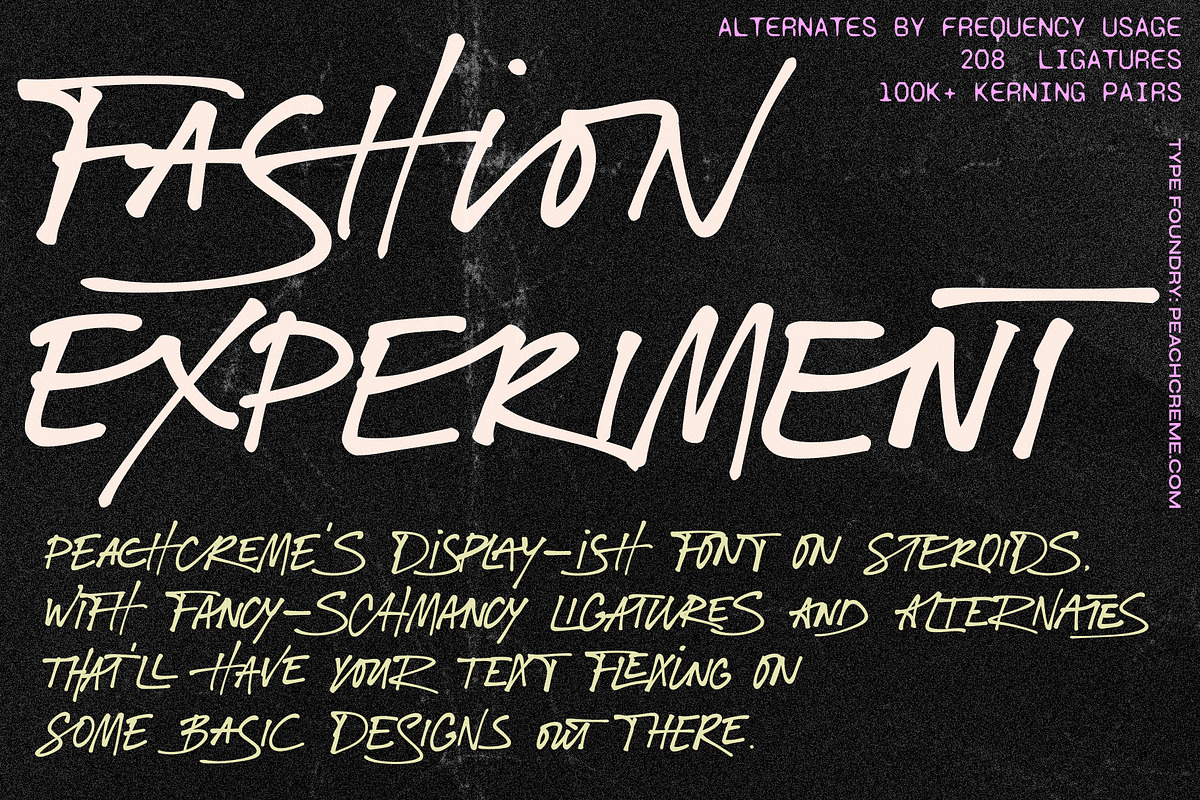 Fashion Experiment // Funky Font, a Handwritten Font by PeachCreme (Photo 14 of 14)