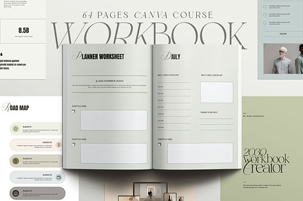 Workbook Creator CANVA, a Templates & Theme by creathrivestudio