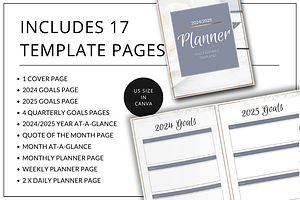 Planner Canva - Modern Gold