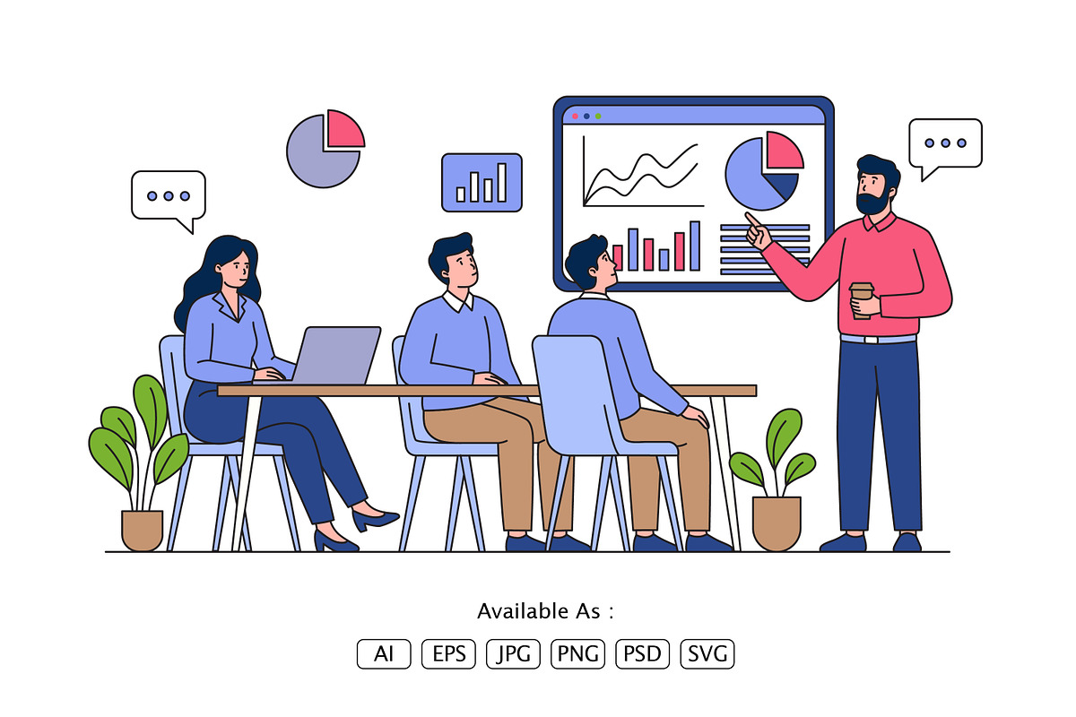 Business Strategy Presentation, a Work Illustration by Partikusi Design (Photo 2 of 3)