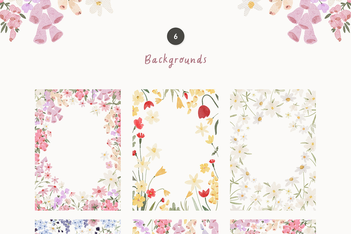 Whimsy & Bright Meadow Flowers, a Decorative Illustration by Kreker Kate (Photo 6 of 10)