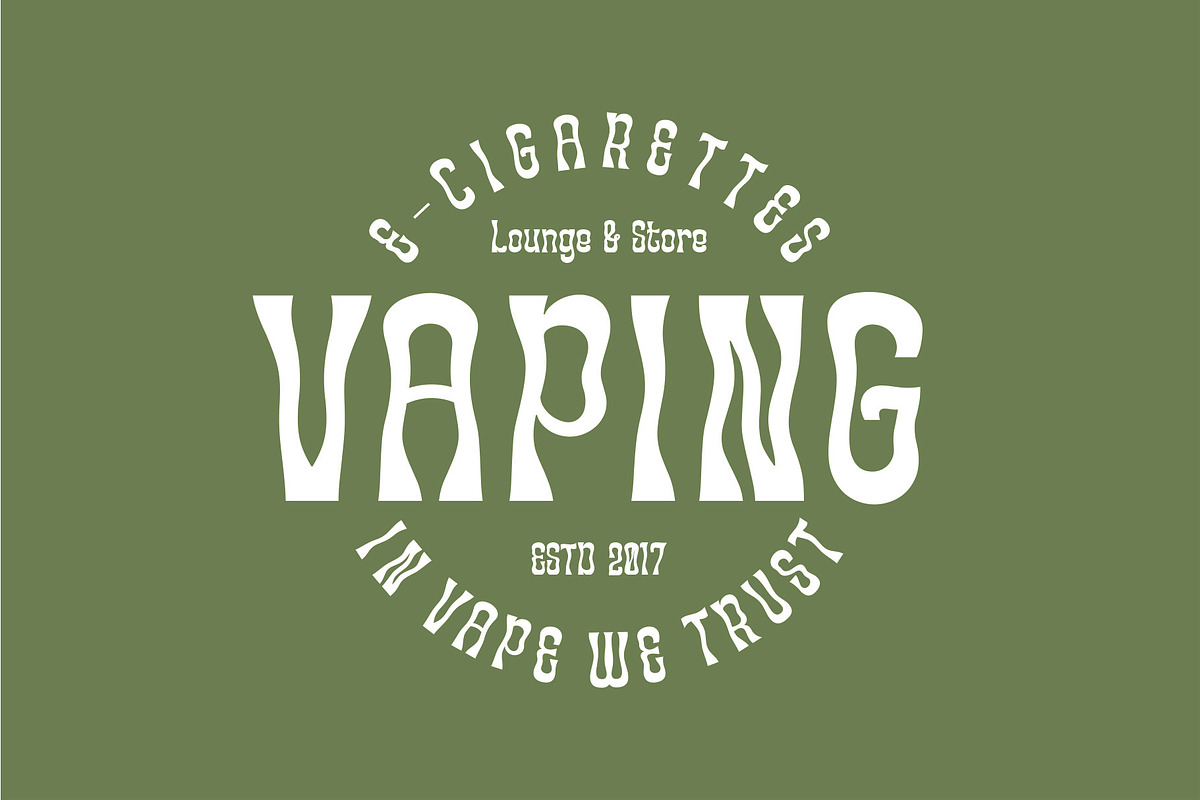 HEMPIST - Psychedelic Typeface, a Sans Serif Font by Havinkpen (Photo 2 of 8)
